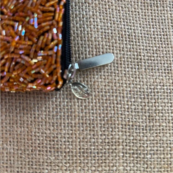 Kirk’s Folly Beaded Witch Clutch - Orange and Black - Witch Halloween Spooky - Picture 3 of 5